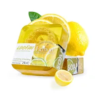 Lemon Loofah Soap 100g Handmade Essential Oil Soap Loofah Soap Rose Sea Salt Cleansing Bath Soap main image 1