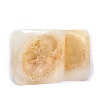 Lemon Loofah Soap 100g Handmade Essential Oil Soap Loofah Soap Rose Sea Salt Cleansing Bath Soap sku image 16