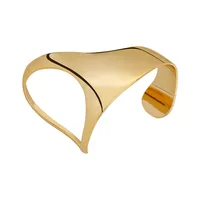 Brass 18K Gold Plated Plating Irregular Bangle sku image 2