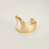 Brass 18K Gold Plated Plating Irregular Bangle main image 2