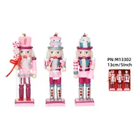 24 New 13cm Cake Candy Nutcracker Small Pendant Cartoon Doll Christmas Tree Crafts Christmas Festival main image 5