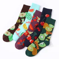 Unisex Cute Fruit Cotton Crew Socks A Pair main image 4