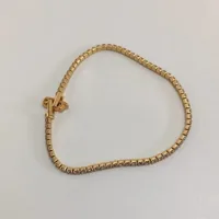 Brass Geometric Zircon Bracelets sku image 1