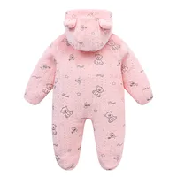 New  Exclusive Winter Infant Fleece-lined Jumpsuit Baby Outing Romper Romper In Stock Generation Hair main image 3