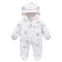 New  Exclusive Winter Infant Fleece-lined Jumpsuit Baby Outing Romper Romper In Stock Generation Hair main image 4