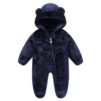 New  Exclusive Winter Infant Fleece-lined Jumpsuit Baby Outing Romper Romper In Stock Generation Hair main image 5