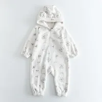 New  Exclusive Winter Infant Fleece-lined Jumpsuit Baby Outing Romper Romper In Stock Generation Hair sku image 21