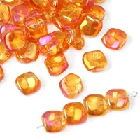 20 PCS/Package 12×11mm Hole 1~1.9mm Glass Geometric Beads sku image 6