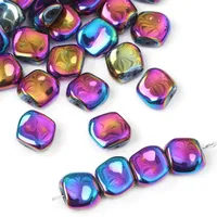 20 PCS/Package 12×11mm Hole 1~1.9mm Glass Geometric Beads sku image 11