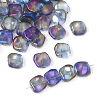 20 PCS/Package 12×11mm Hole 1~1.9mm Glass Geometric Beads sku image 13