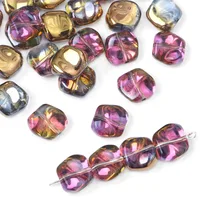 20 PCS/Package 12×11mm Hole 1~1.9mm Glass Geometric Beads sku image 15