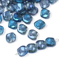 20 PCS/Package 12×11mm Hole 1~1.9mm Glass Geometric Beads sku image 7