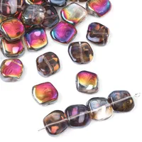 20 PCS/Package 12×11mm Hole 1~1.9mm Glass Geometric Beads sku image 12