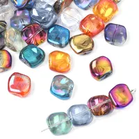 20 PCS/Package 12×11mm Hole 1~1.9mm Glass Geometric Beads main image 3