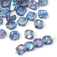 20 PCS/Package 12×11mm Hole 1~1.9mm Glass Geometric Beads sku image 9