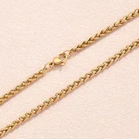 1 Set 304 Stainless Steel 18K Gold Plated Double Strip O-Shaped Chain Basket Chain Figaro Chain Polished Jewelry Accessories main image 4