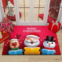 Christmas Cute Santa Claus Bell Elk Polyester sku image 14