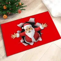 Christmas Cute Santa Claus Bell Elk Polyester sku image 90