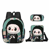 New Labubu Labubu Pupils' Schoolbags Children's Cartoon Peripheral Messenger Bag Single-layer Pencil Case Wholesale sku image 73