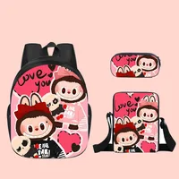 New Labubu Labubu Pupils' Schoolbags Children's Cartoon Peripheral Messenger Bag Single-layer Pencil Case Wholesale sku image 62