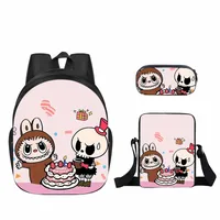 New Labubu Labubu Pupils' Schoolbags Children's Cartoon Peripheral Messenger Bag Single-layer Pencil Case Wholesale sku image 65