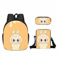 New Labubu Labubu Pupils' Schoolbags Children's Cartoon Peripheral Messenger Bag Single-layer Pencil Case Wholesale sku image 67