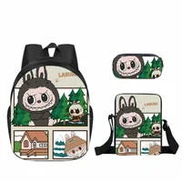 New Labubu Labubu Pupils' Schoolbags Children's Cartoon Peripheral Messenger Bag Single-layer Pencil Case Wholesale sku image 69