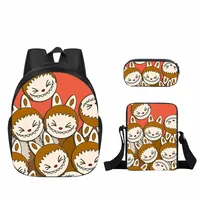 New Labubu Labubu Pupils' Schoolbags Children's Cartoon Peripheral Messenger Bag Single-layer Pencil Case Wholesale sku image 70