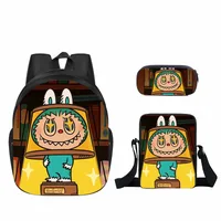 New Labubu Labubu Pupils' Schoolbags Children's Cartoon Peripheral Messenger Bag Single-layer Pencil Case Wholesale sku image 75