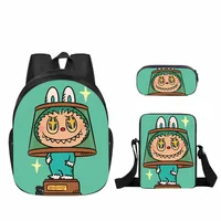 New Labubu Labubu Pupils' Schoolbags Children's Cartoon Peripheral Messenger Bag Single-layer Pencil Case Wholesale sku image 77