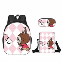 New Labubu Labubu Pupils' Schoolbags Children's Cartoon Peripheral Messenger Bag Single-layer Pencil Case Wholesale sku image 79