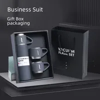 Business Gift Thermos Cup Set One Cup 3 Lid Gift Box Set Thermos Cup 304 Stainless Steel Water Cup Accompanying Gift main image 1