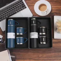 Business Gift Thermos Cup Set One Cup 3 Lid Gift Box Set Thermos Cup 304 Stainless Steel Water Cup Accompanying Gift main image 2