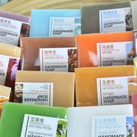 Handmade Essential Oil Soap Sea Salt Soap Cleansing Bath Soap Sandalwood Lemon Soap Goat Milk Wholesale Spot Small Batch main image 4