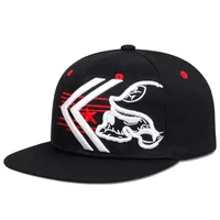 Unisex Casual Soldier Skull Flat Eaves Baseball Cap main image 2