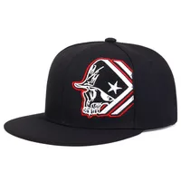 Unisex Casual Soldier Skull Flat Eaves Baseball Cap sku image 3