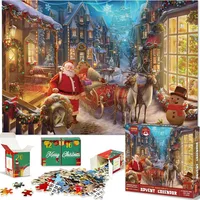 Christmas Cute Christmas House Christmas Tree Santa Claus main image 1