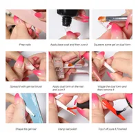 New Nail Nail Mold Mixed With 12 Paper-free Hand Extension Crystal Nail Transparent Nail Film 288pcs main image 4