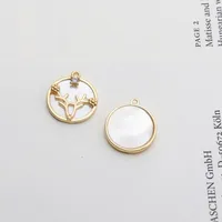 1 Piece Copper Star Moon Jewelry Accessories Pendant sku image 12