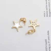 1 Piece Copper Star Moon Jewelry Accessories Pendant sku image 14