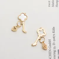 1 Piece Copper Star Moon Jewelry Accessories Pendant sku image 8