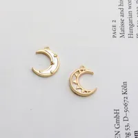 1 Piece Copper Star Moon Jewelry Accessories Pendant sku image 4