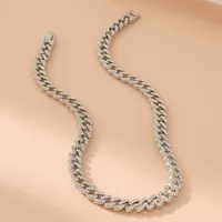 Glam Luxurious Shiny Geometric 18K Gold Plated Artificial Rhinestones Alloy Wholesale Necklace sku image 2