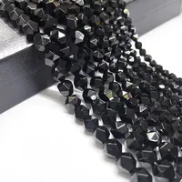 1 Set Diameter 10mm Diameter 6 Mm Diameter 8mm 1-1.5mm Agate Geometric Geometric Pattern Polished Diamond Surface Beads main image 5