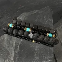 Casual Simple Style Streetwear Geometric Natural Stone Beaded Men's Bracelets main image 4