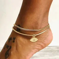 Wholesale Jewelry Casual Simple Style Starry Sky Copper Anklet sku image 2