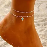 Wholesale Jewelry Casual Simple Style Starry Sky Copper Anklet sku image 4