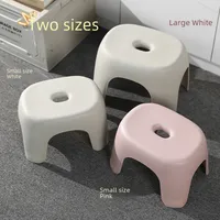 Adult Low Stool Bathroom Stool Wholesale Household Transparent Plastic Small Stool Multi-functional Shoe Changing Stool Pedal Small Bench main image 3