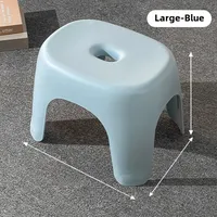 Adult Low Stool Bathroom Stool Wholesale Household Transparent Plastic Small Stool Multi-functional Shoe Changing Stool Pedal Small Bench sku image 11