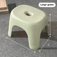 Adult Low Stool Bathroom Stool Wholesale Household Transparent Plastic Small Stool Multi-functional Shoe Changing Stool Pedal Small Bench sku image 12